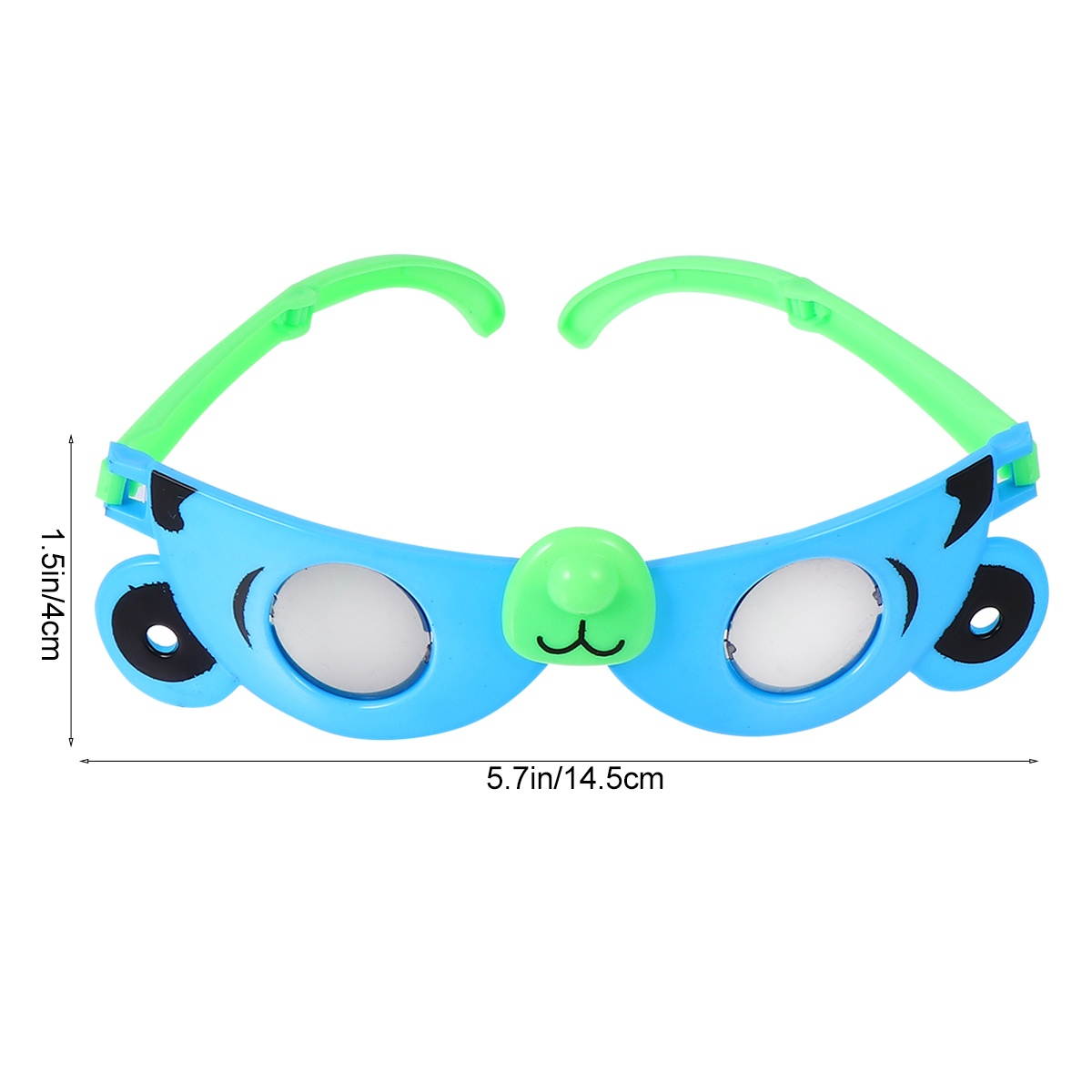 10Pcs Cartoon Kids Eyewear Animal Eyeglass Deformable Glass Toys (Mixed Color)