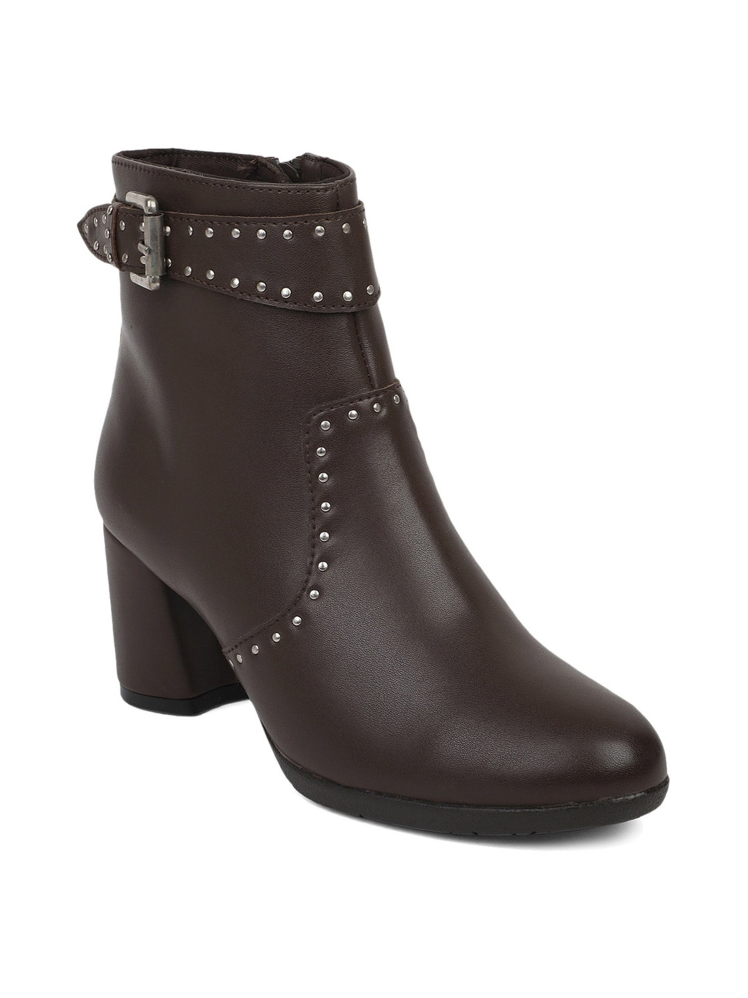 Elle Women's Brown Casual Booties