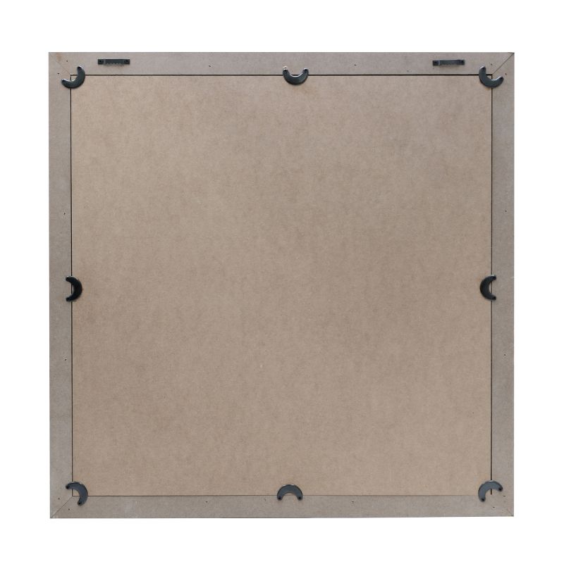 23.5" x 23.5" Rustic 9-Panel Window Pane Decorative Wall Mirror White - Stonebriar Collection