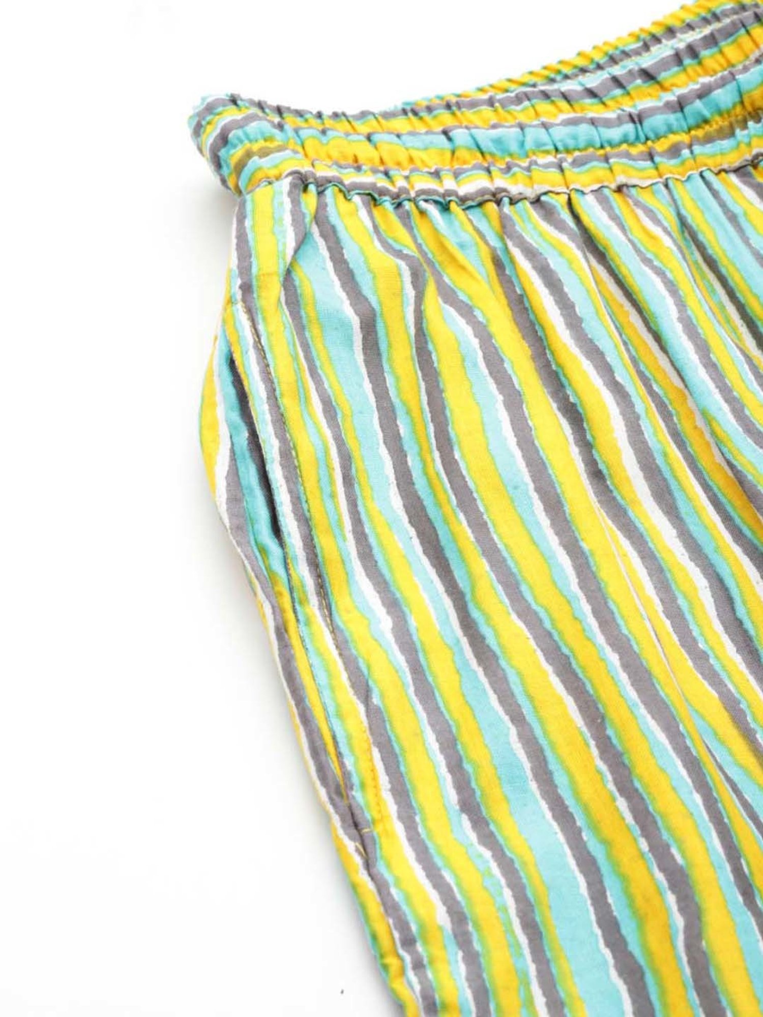 Prakrti Multicolored Cotton Printed Top Pant Set