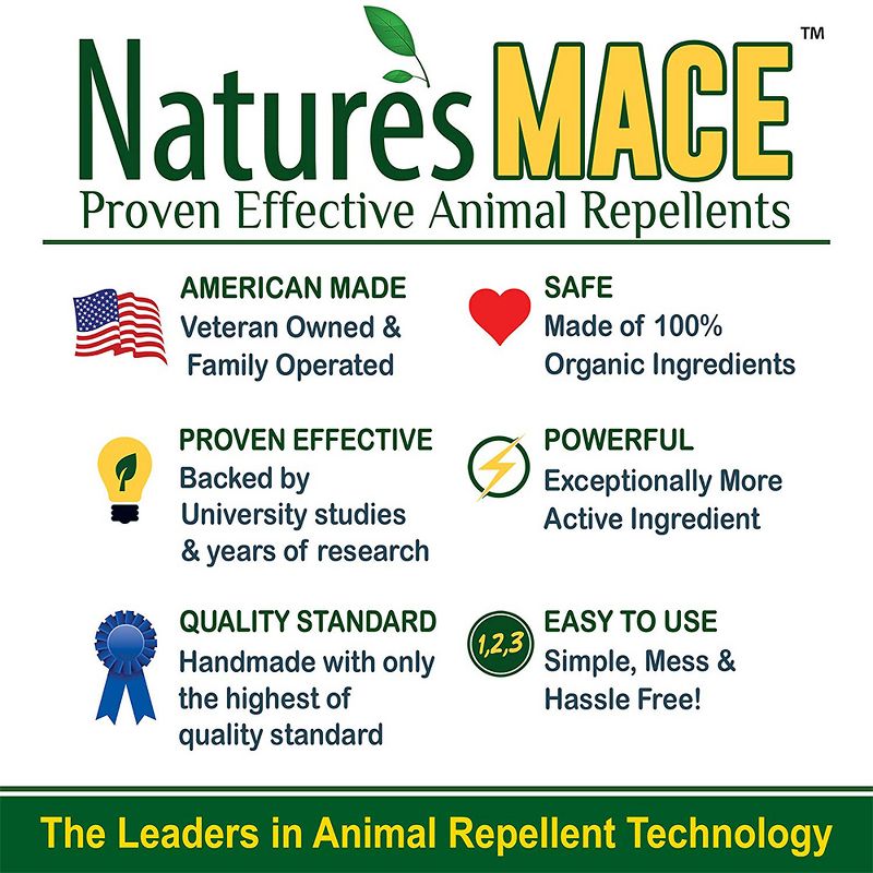 Natures MACE SQUCON9004 Squirrel Repellent Concentrate Treats 87,000 Sq. Ft