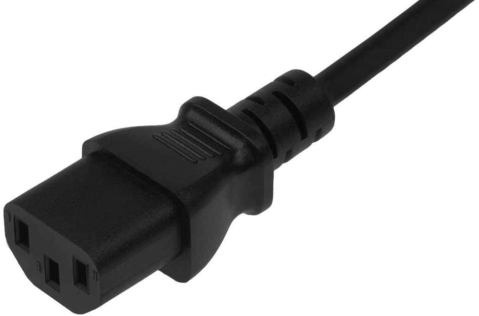 1 Feet (0.3 Meters) 14AWG Heavy Duty 3 Prong Monitor (Universal Power Cord) Computer Power Cord 1ft (0.3M) 3 conductor (IEC320 C13 to NEMA 5-15P) 15 Amp AC Power Cable CNE591476 (5 Pack)