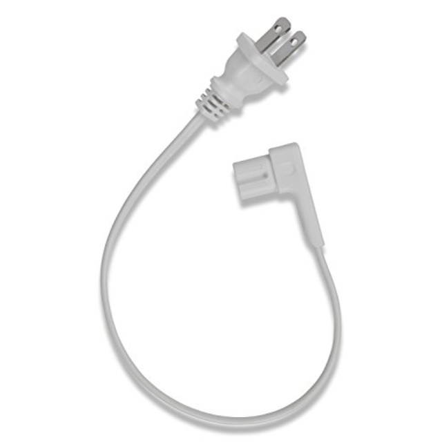 flexson short power cable for play:1 sonos speakers white