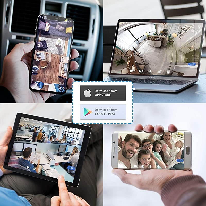 Wireless Security Camera with Twoway Audio  1080P HD WiFi Security Surveillance IP Camera Home Baby Monitor with Motion Detection Night Vision Black