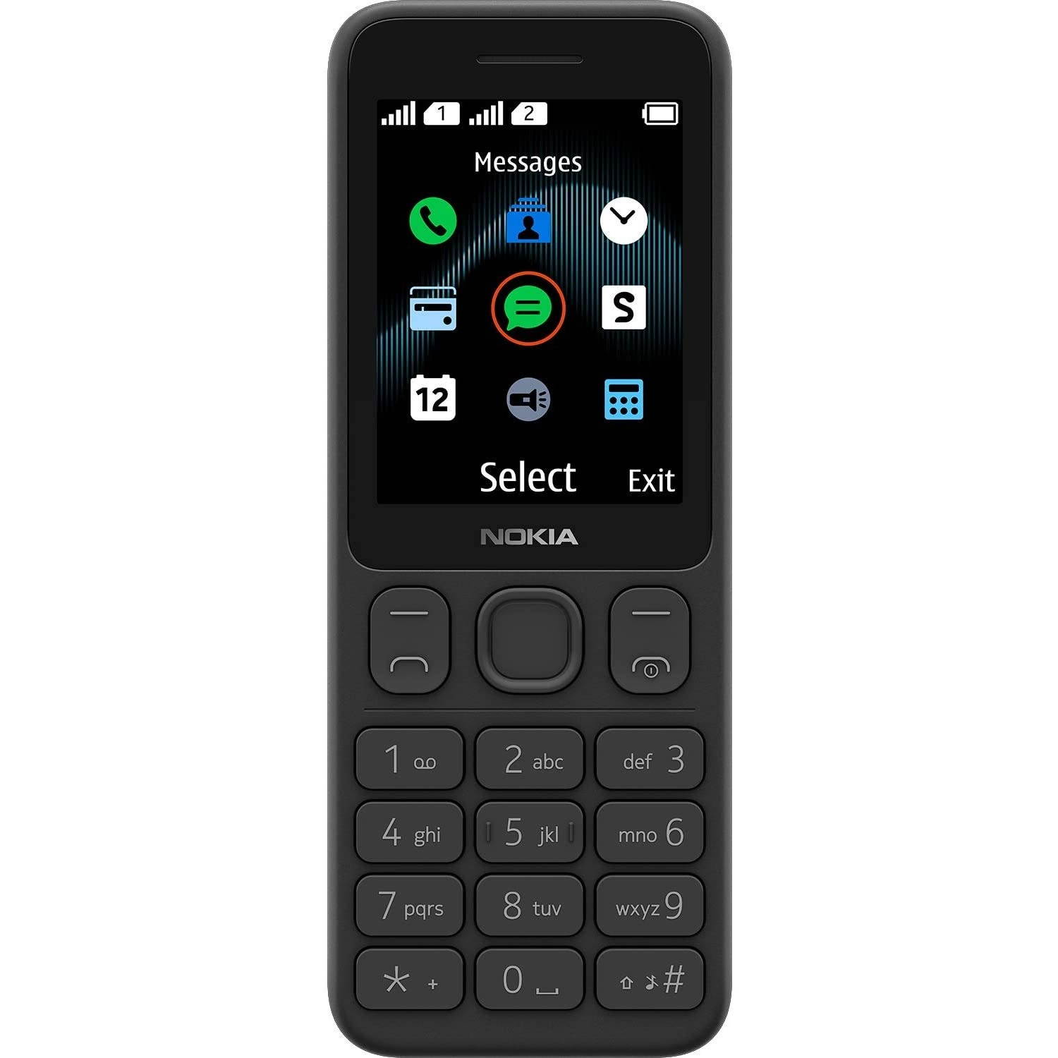 Nokia 125 Dual-SIM 4MB (GSM Only | No CDMA) Factory Unlocked 2G GSM Cell-Phone (Black) - International Version