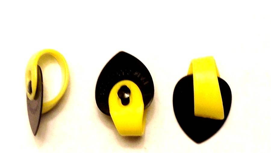 3 Pack | Fred Kelly Bumblebee Thumb and Flat Pick Combined | Teardrop - Light
