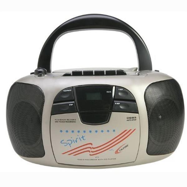 Califone Spirit CD Player/Cassette Recorder Boombox 1776