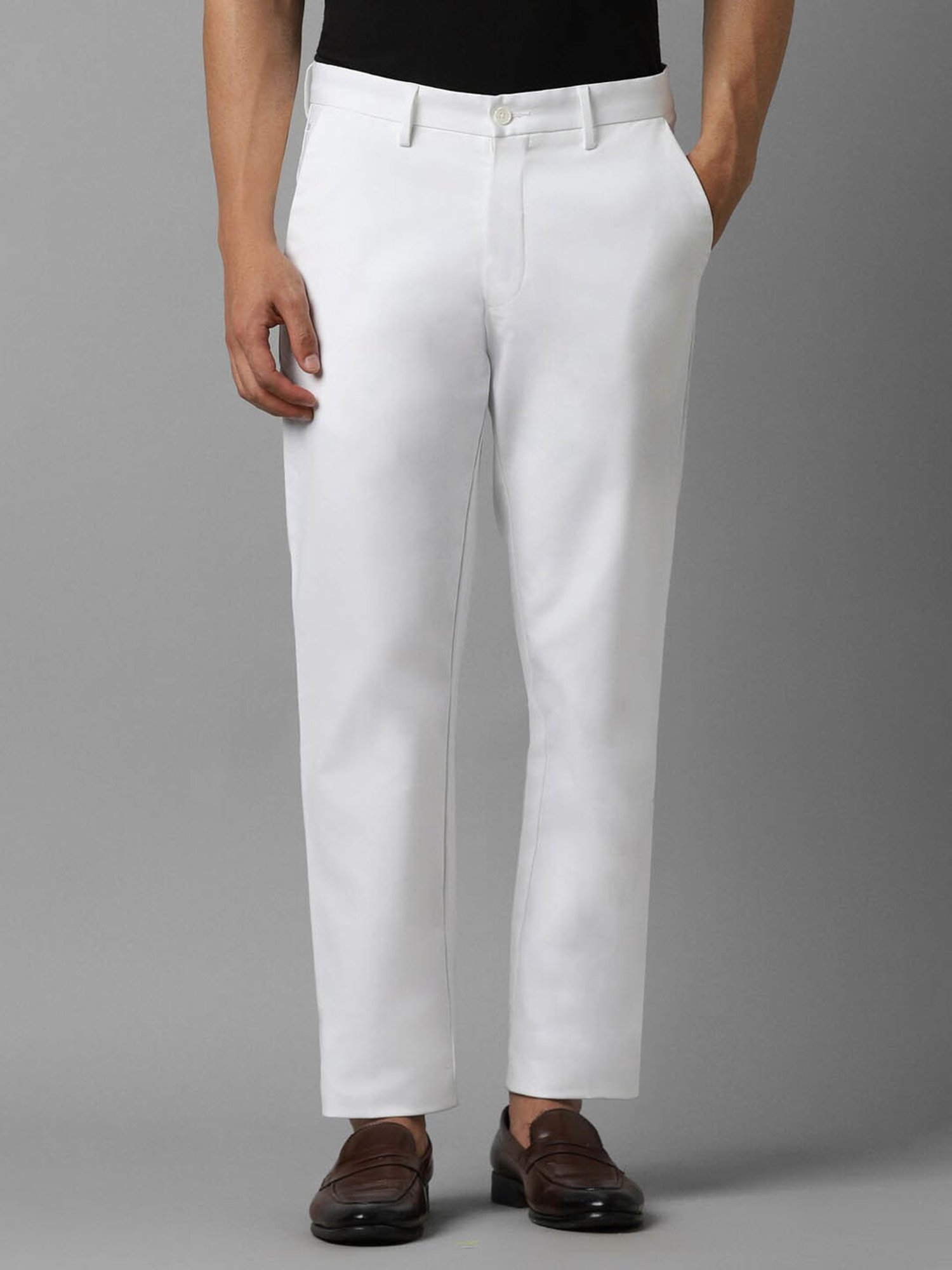 WES Casuals by Westside Olive Relaxed-Fit Mid-Rise Cotton Blend Joggers