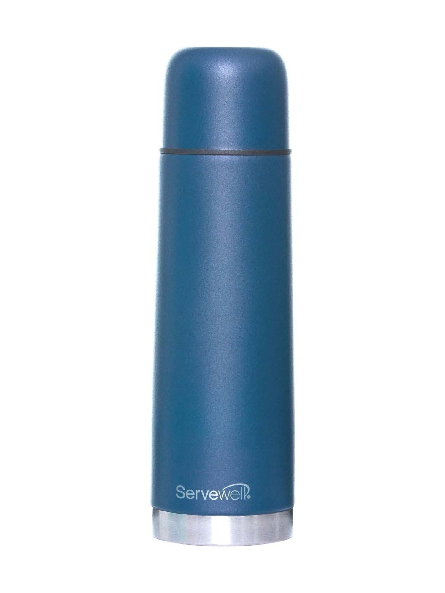 Servewell Navy Blue Steel Graffe - Ss Vacuum Flask (0.75 L)
