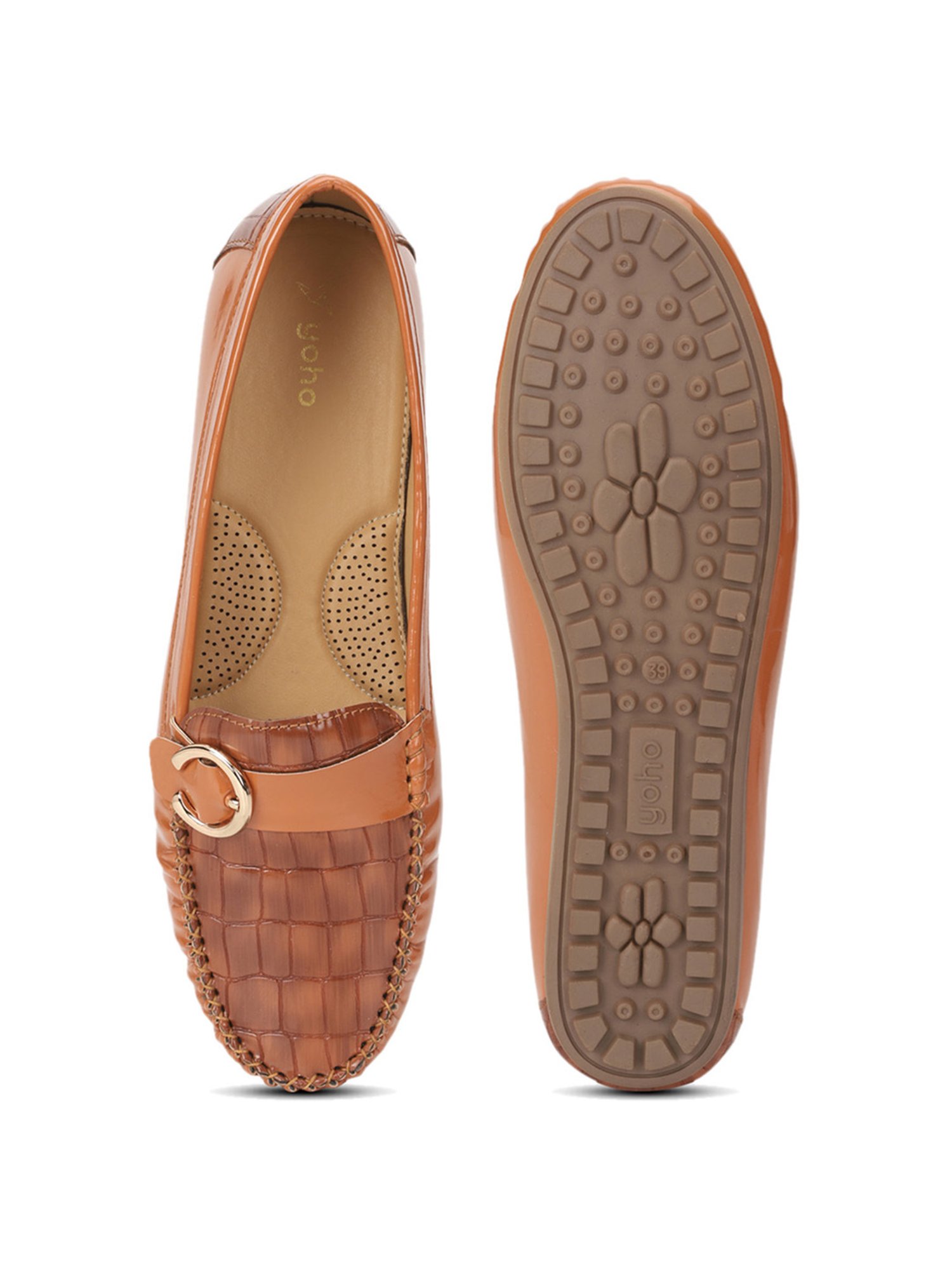 Yoho Women's Tan Casual Loafers