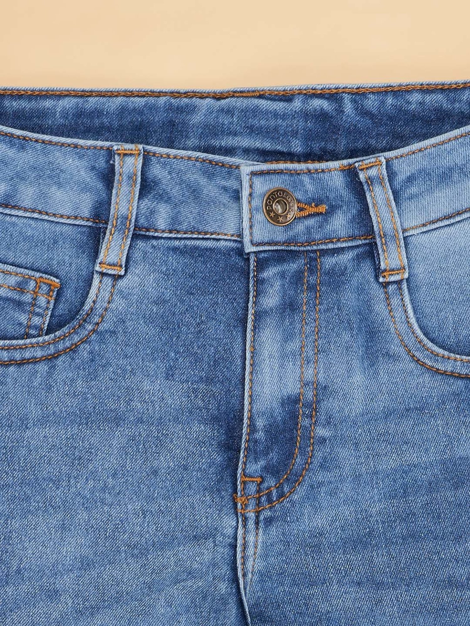 Pantaloons Junior Kids Dusk Blue Printed Shorts