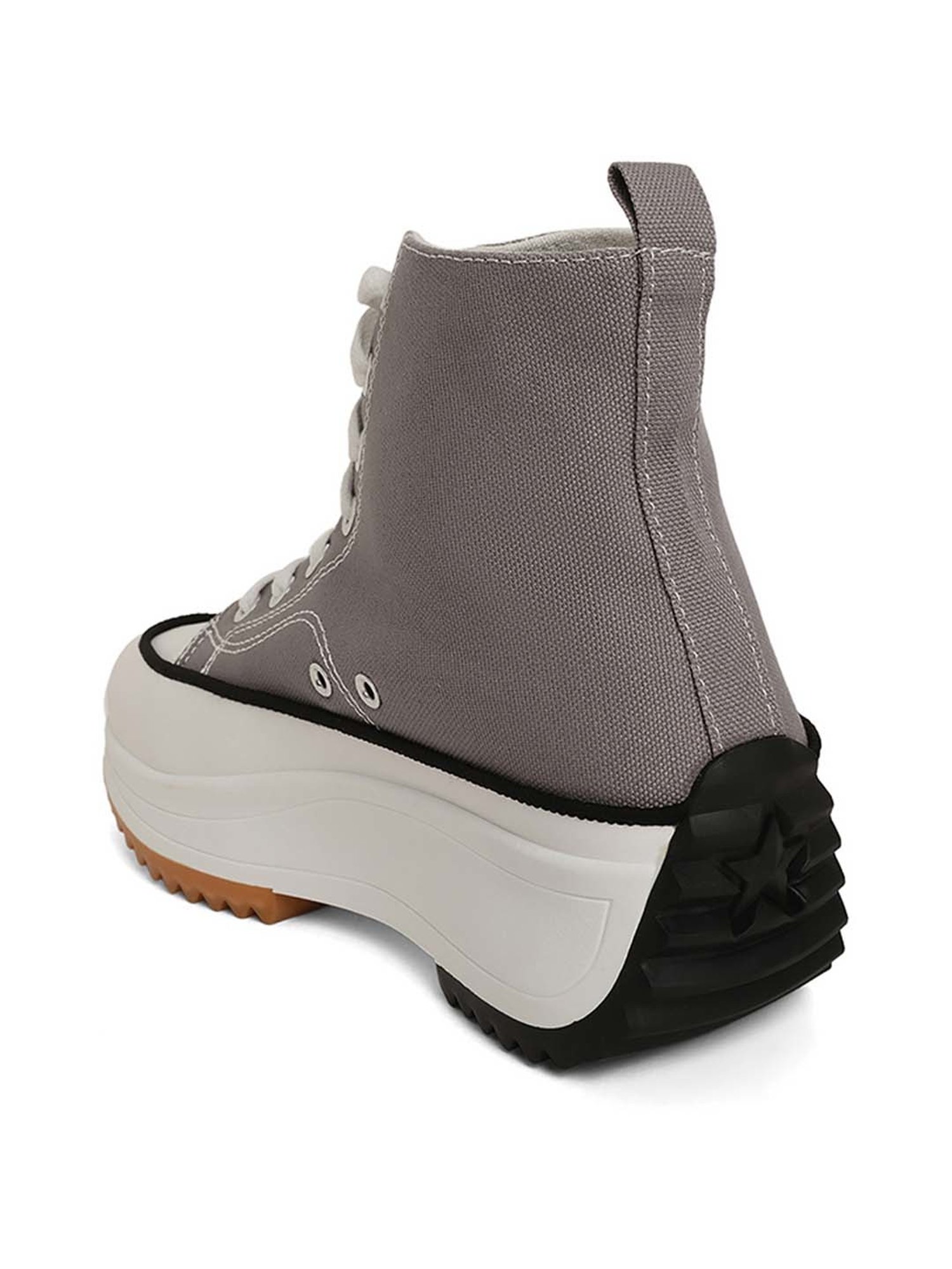 Mozafia Women's Grey Ankle High Sneakers