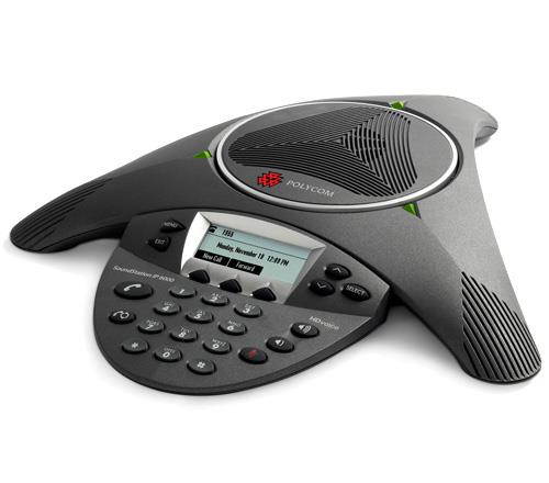 Polycom SoundStation IP 6000 (2200-15660-001) Corded VoIP Conference Phone W/ HD Voice Clarity
