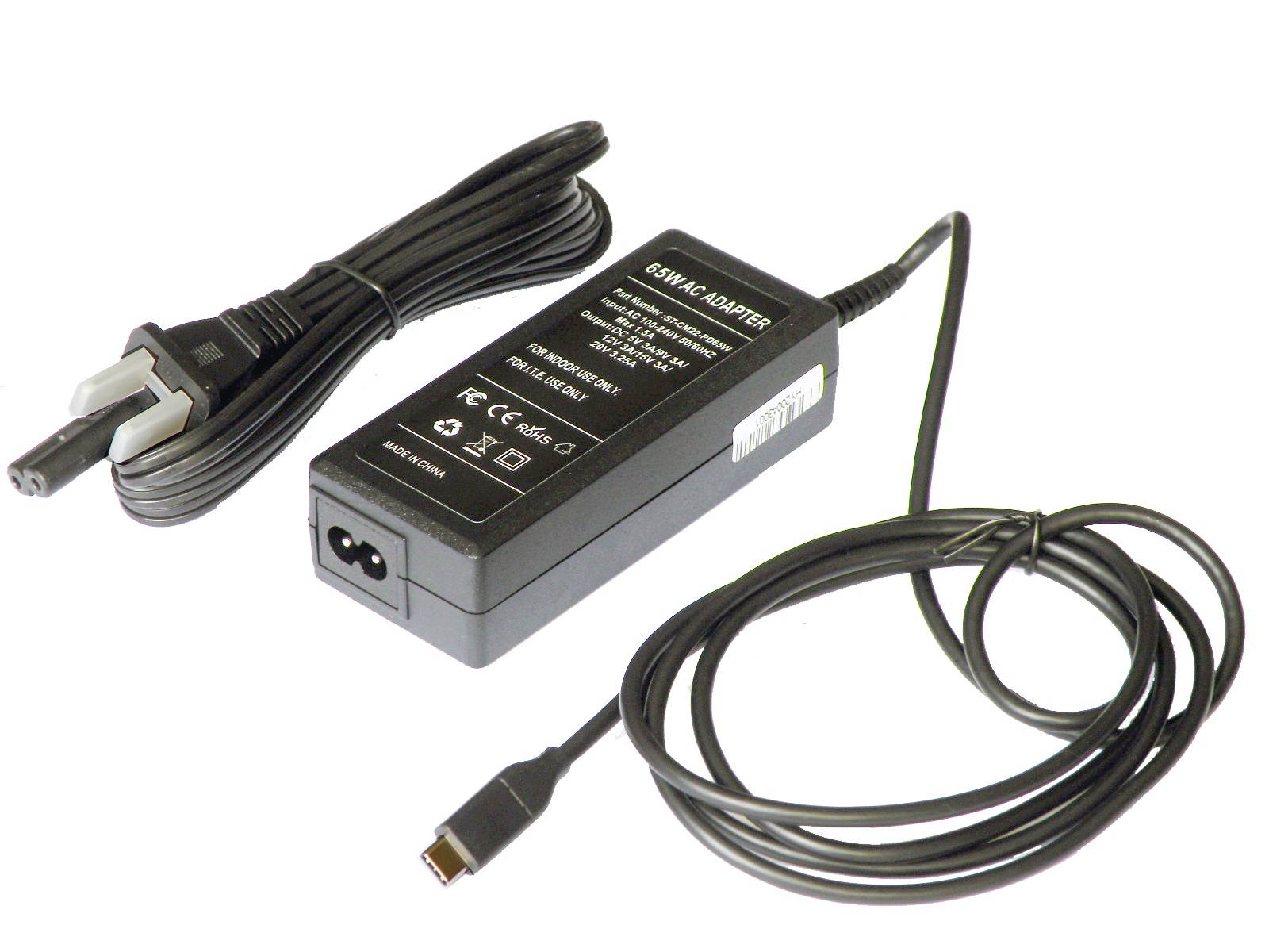 iTEKIRO 65W USB-C AC Adapter for Lenovo ThinkBook 15 20VG008UUS, ThinkBook 15 20VG0091US 20VG0092US; Lenovo ThinkBook 15 G2 ITL 20VE, ThinkBook 15 G2 ITL 20VE003GUS 20VE003HUS 20VE003KUS 20VE004HUS