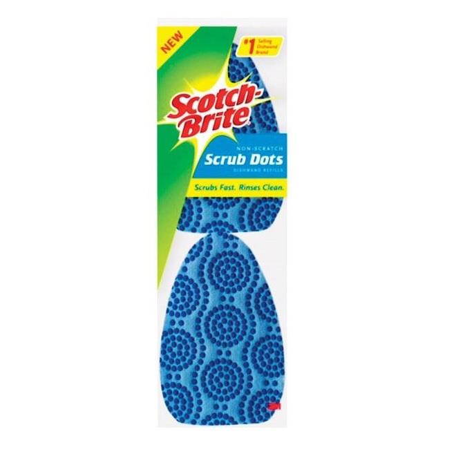 Scotch-Brite 487-2-7 Heavy Duty Sponge Refill, Blue, 2 Piece