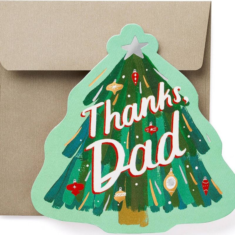 Thanks Christmas Greeting Card for Dad