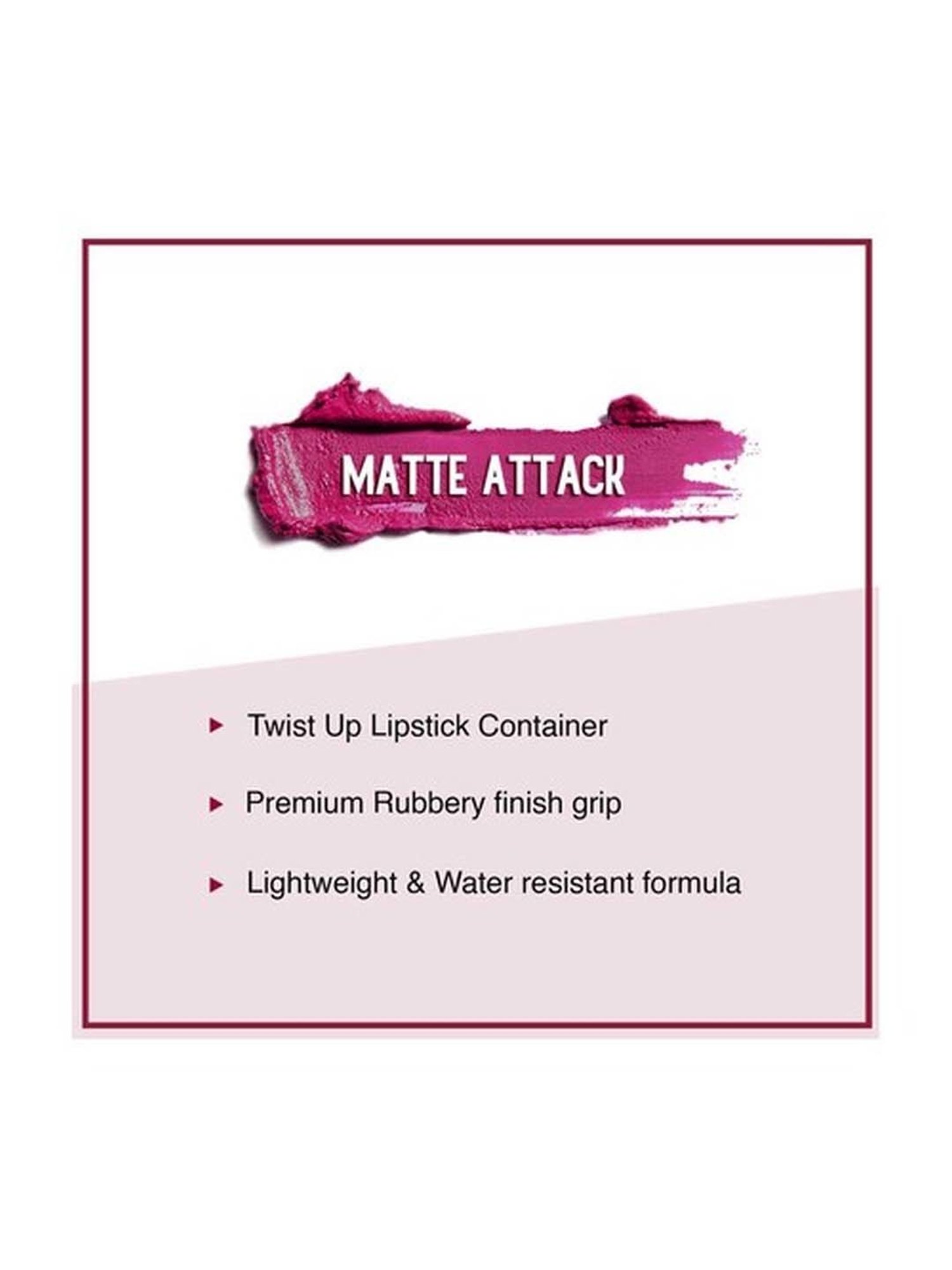 Sugar Cosmetics Matte Attack Transferproof Lipstick 17 Grateful Red - 2 gm