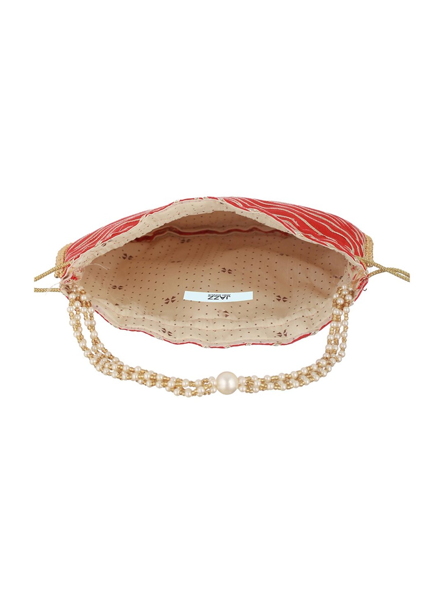 Aatmana Red & Gold Embellished Small Potli