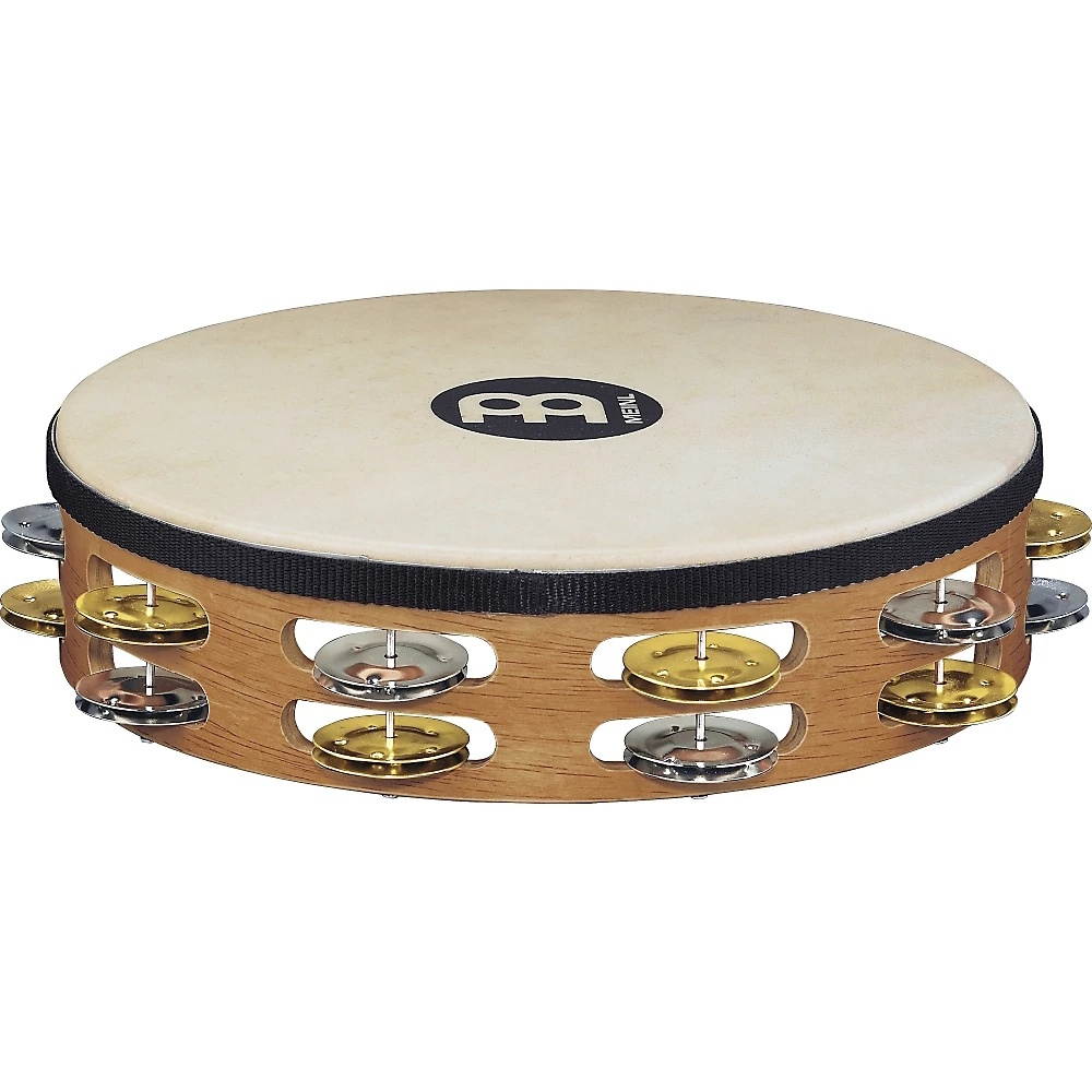 Meinl Headed Recording-Combo Tambourines - 2 Rows - Super Natural