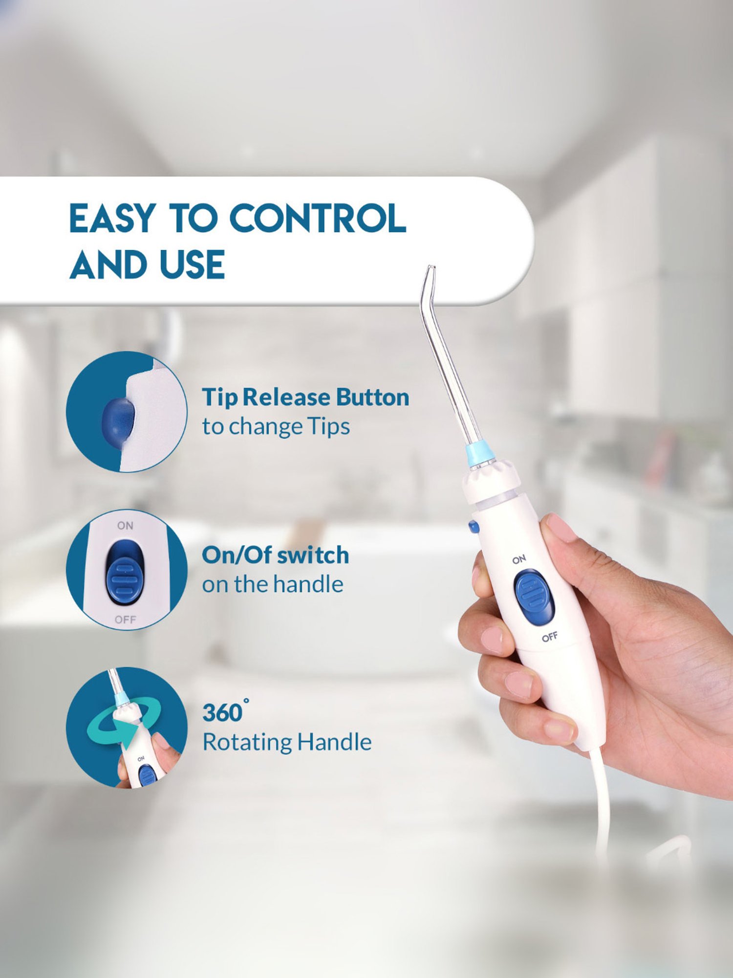 Caresmith FC165 Table Top Oral Flosser (White)