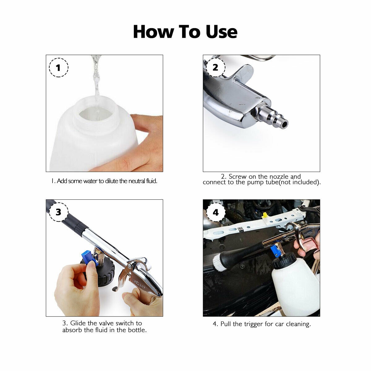 Car Cleaning  Interior Detailing Surface Jet High Pressure Air Cleaner Tools