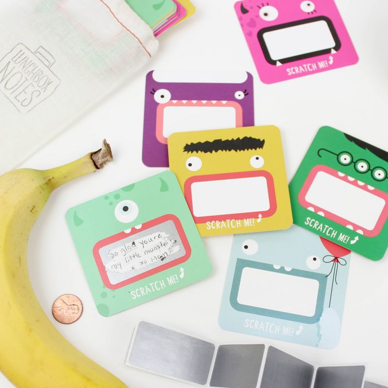 24ct Scratch Off Lunchbox Notes: Edition 6 Monster