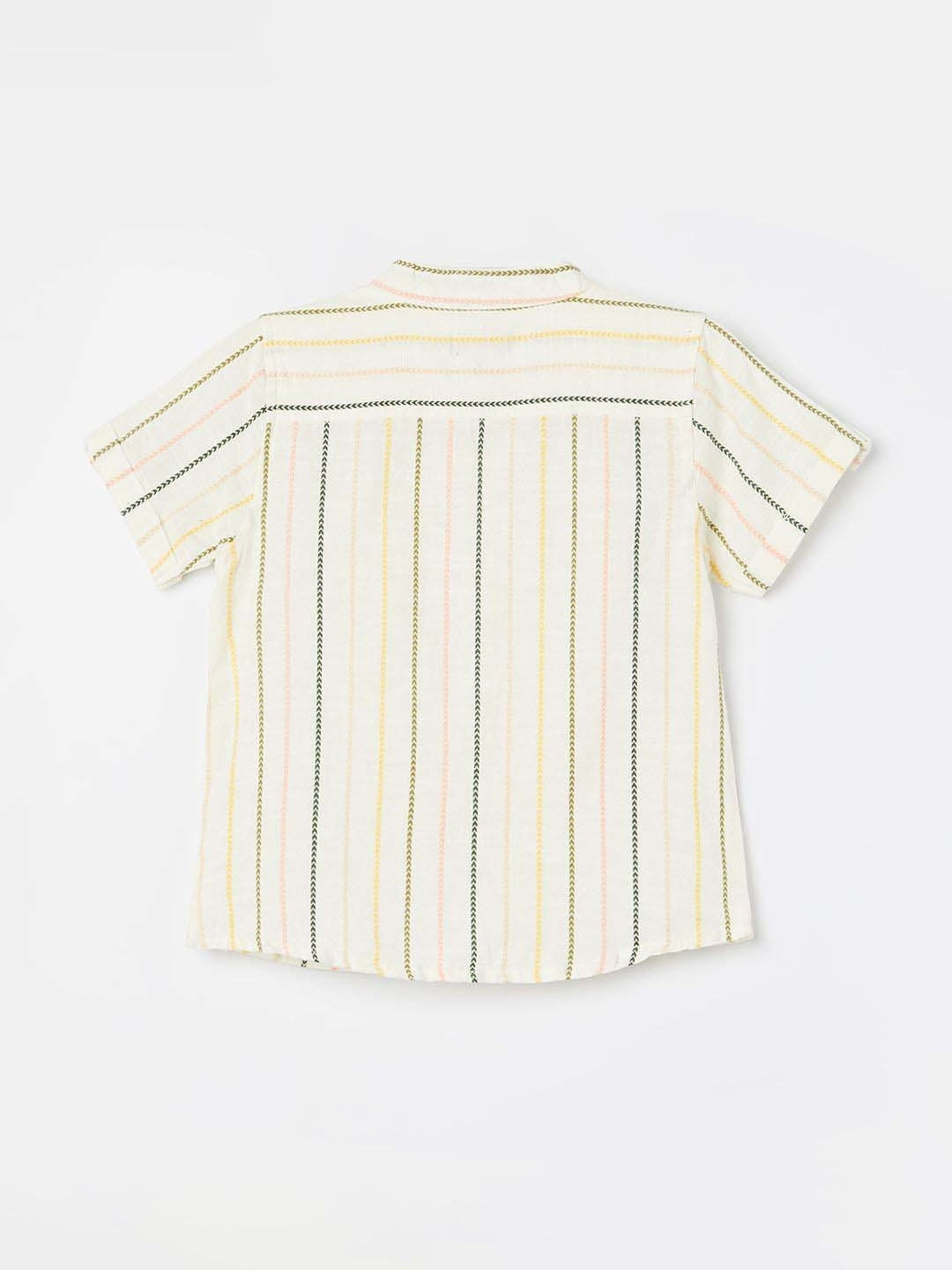 Juniors by Lifestyle Boys Multicolor Cotton Striped Shirt
