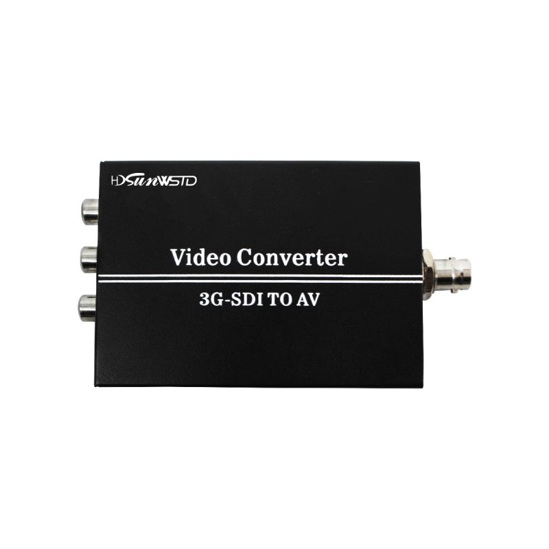3G SDI to AV Converter BNC to RCA Audio Scaler Support convert SD-SDI,HD-SDI,3G-SDI Signal For TV