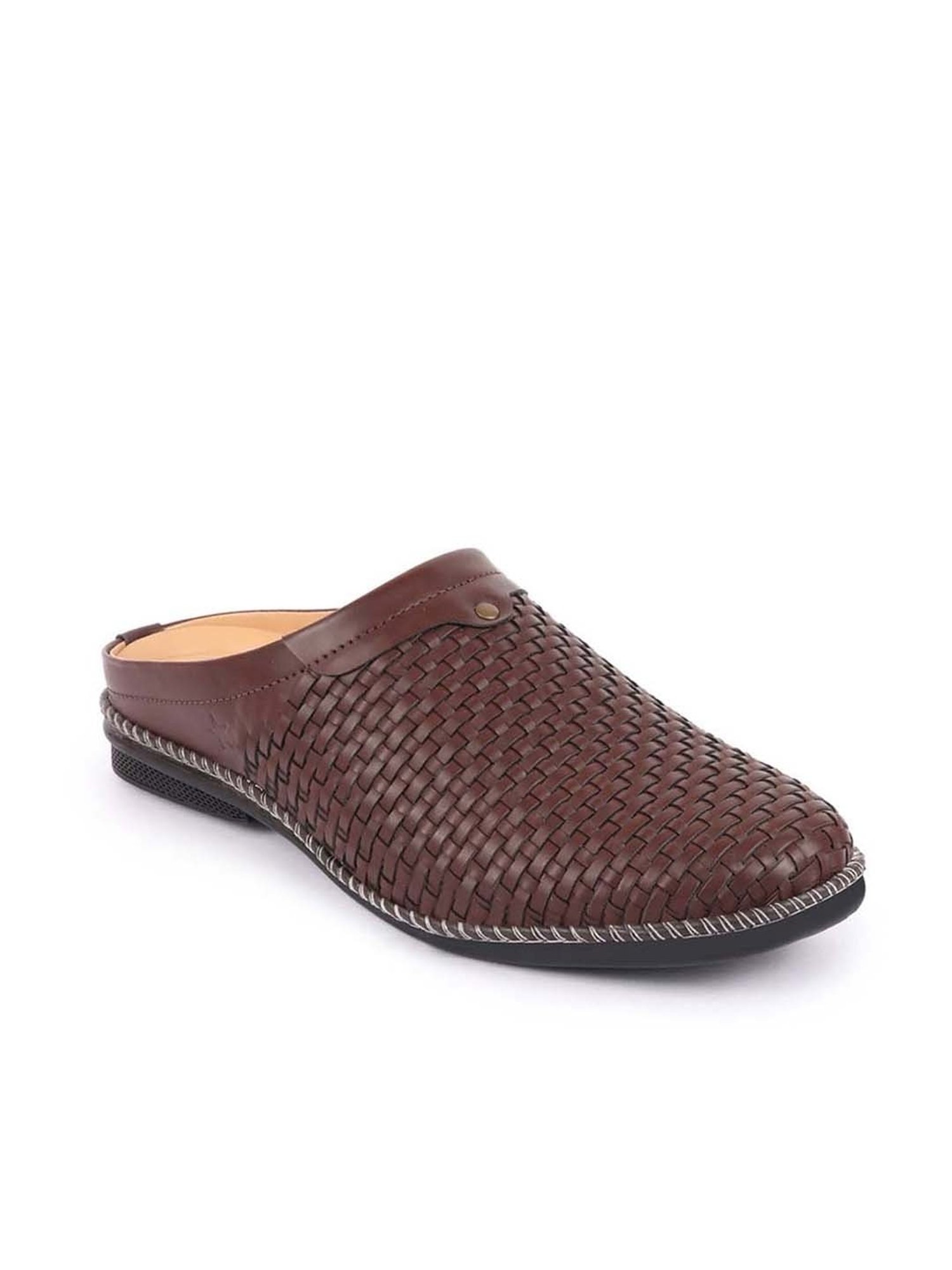Fausto Men's Brown Mule Shoes