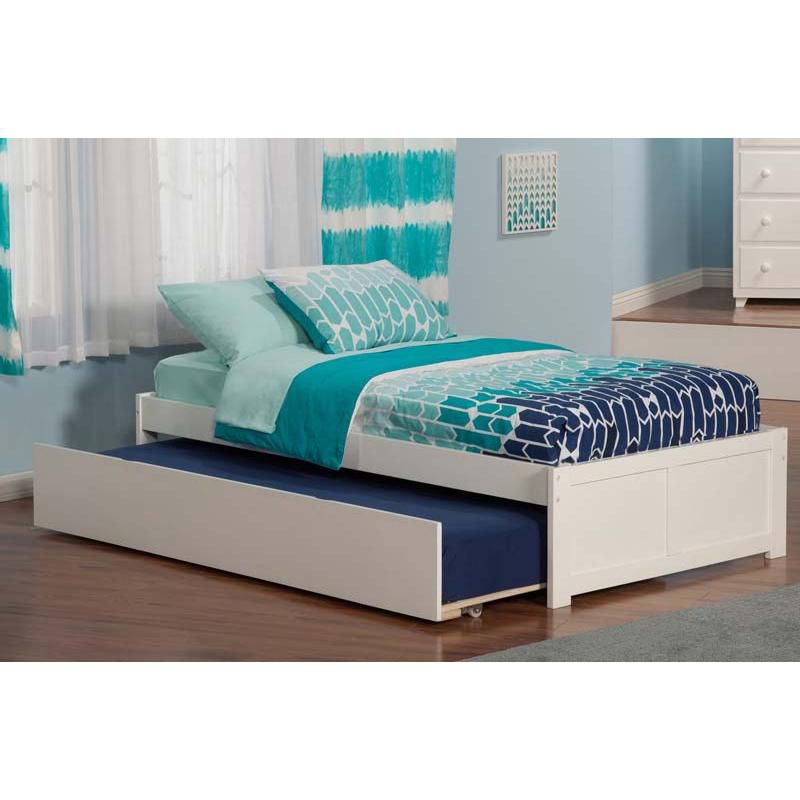 Concord Twin w/ Urban Trundle White - Atlantic Furniture