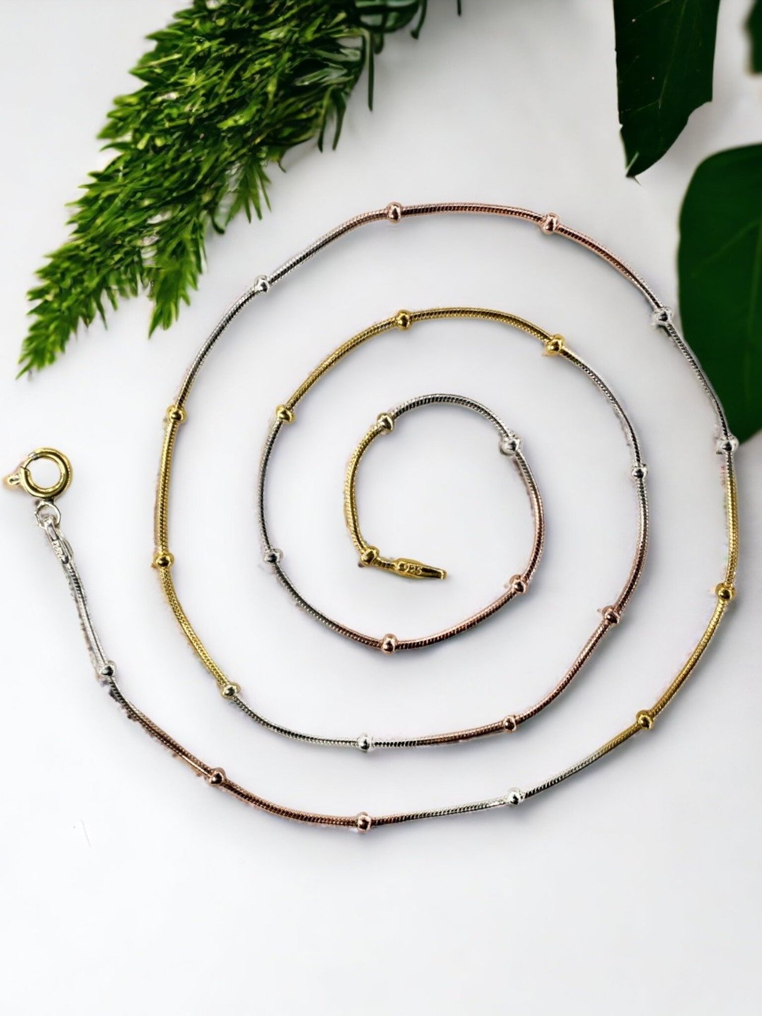 Taraash 92.5 Sterling Silver Chain