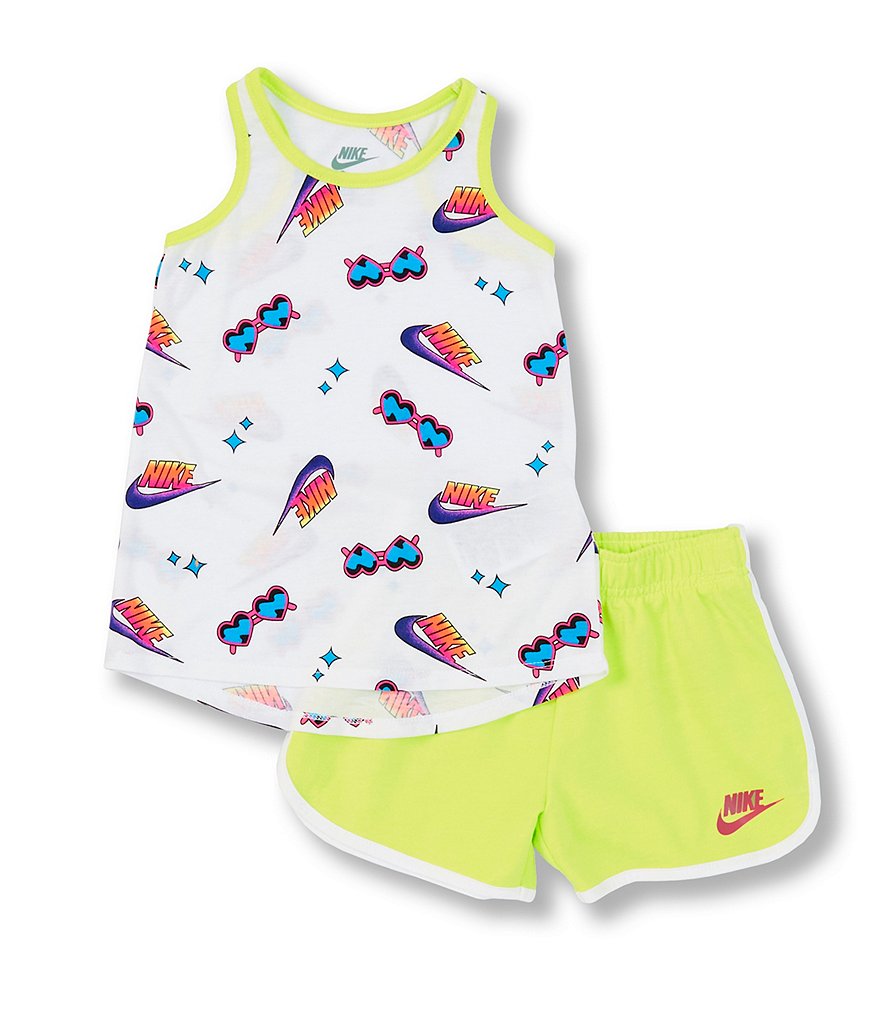 Nike Little Girls 2T-6X Sunglasses Tank Top & Shorts Set