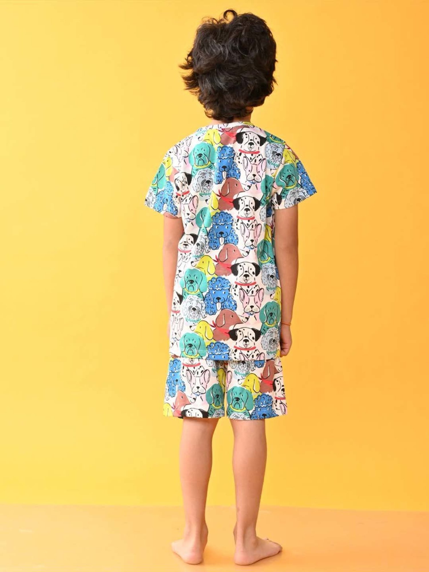 Nite Flite Boys Multicolor Cotton Printed T-Shirt & Pyjama