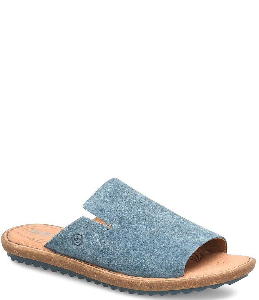 Born Mesilla Suede Leather Slide-On Sandals