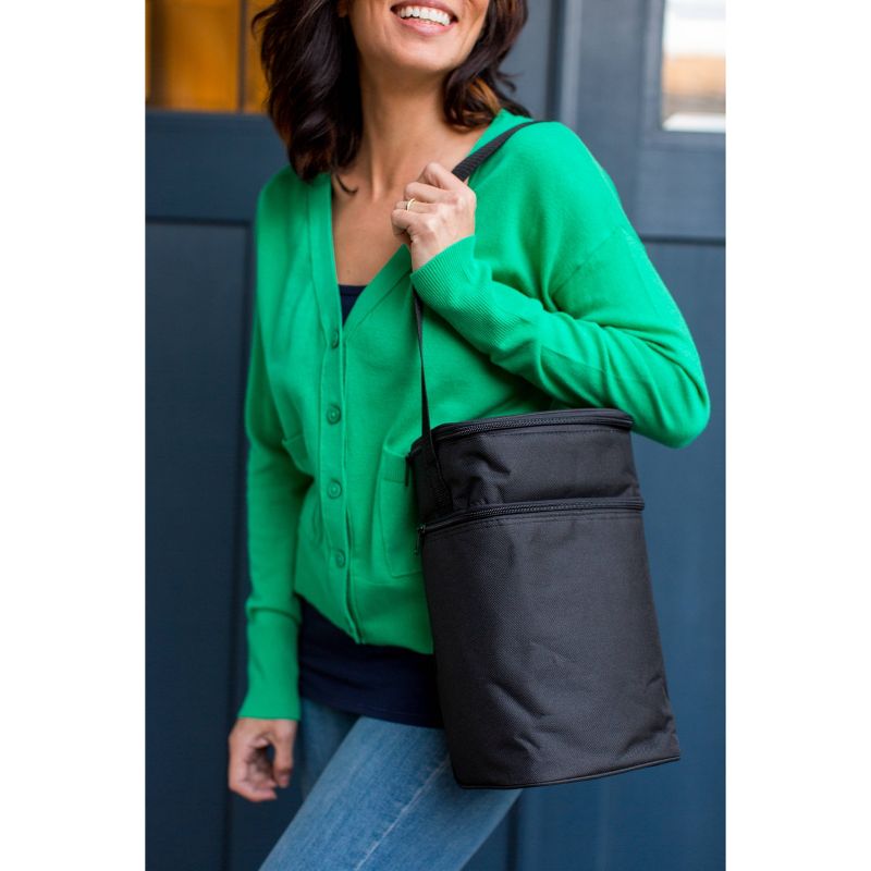 J.L. Childress Six Bottle Cooler - Black - 30qt