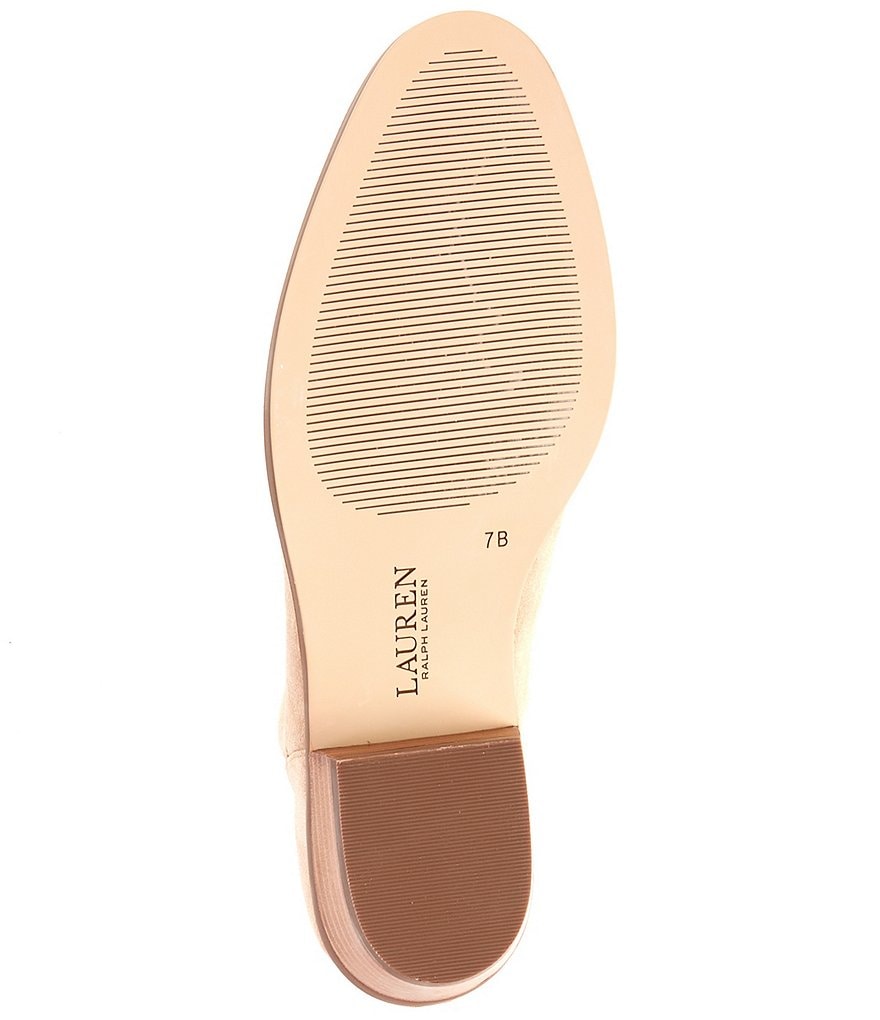 Lauren Ralph Lauren Prestyn Suede Western Booties