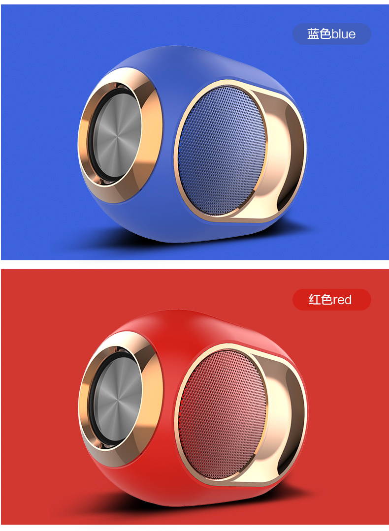 Portable Wireless Speaker Bluetooth Speaker TWS Stereo Speaker 3D Bass Speaker with Hands Free Call for for IOS Android
