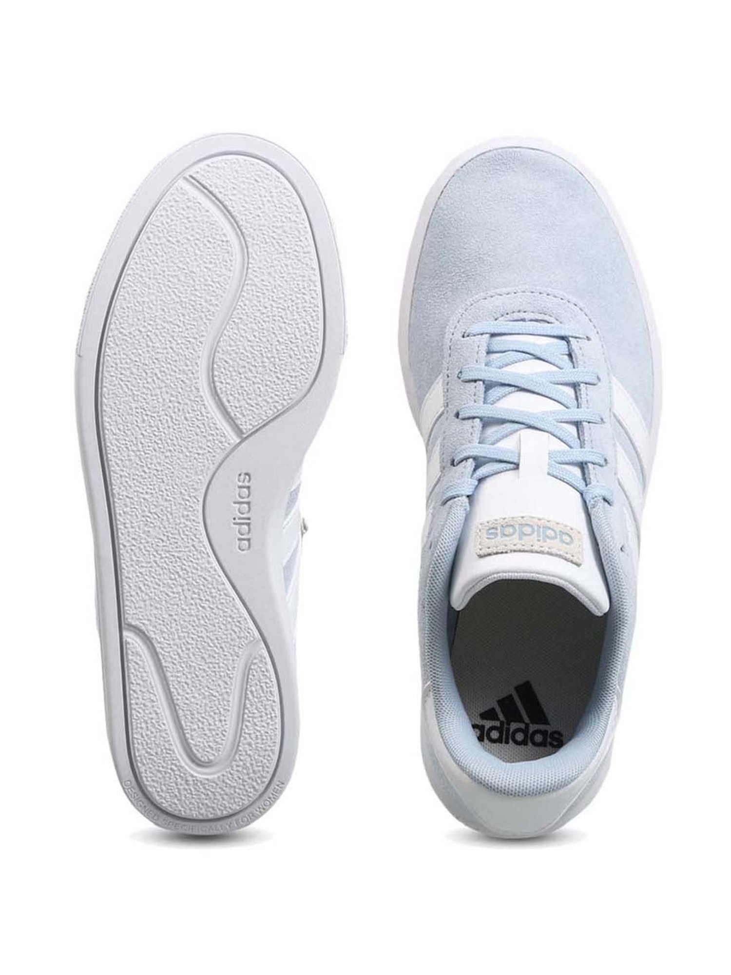 Adidas Women's COURT PLATFORM Blue Skateboarding Shoes
