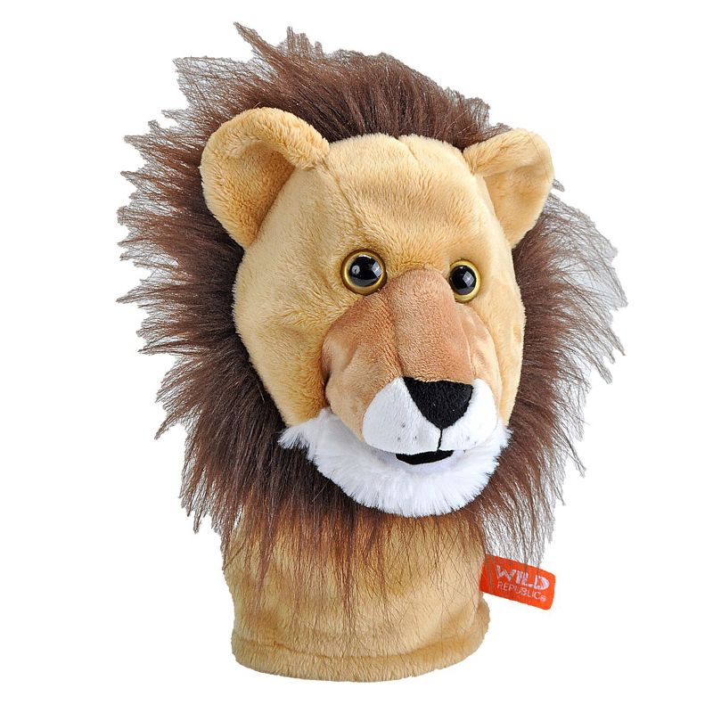 Wild Republic Wild Calls Puppet Set with Realistic Sounds - Set of 3 - Lion, Tiger & Bear