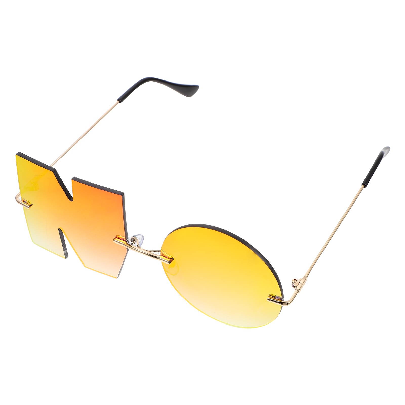 1 Pair Stylish Personality Sunglasses Chic Letter Sunglasses Photo Shooting Prop