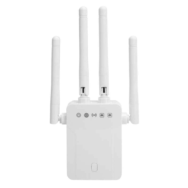 2.4GHz 300Mbps Wireless Repeater 4 External Antenna WiFi Range Extender ZF-3Z06 100-240V