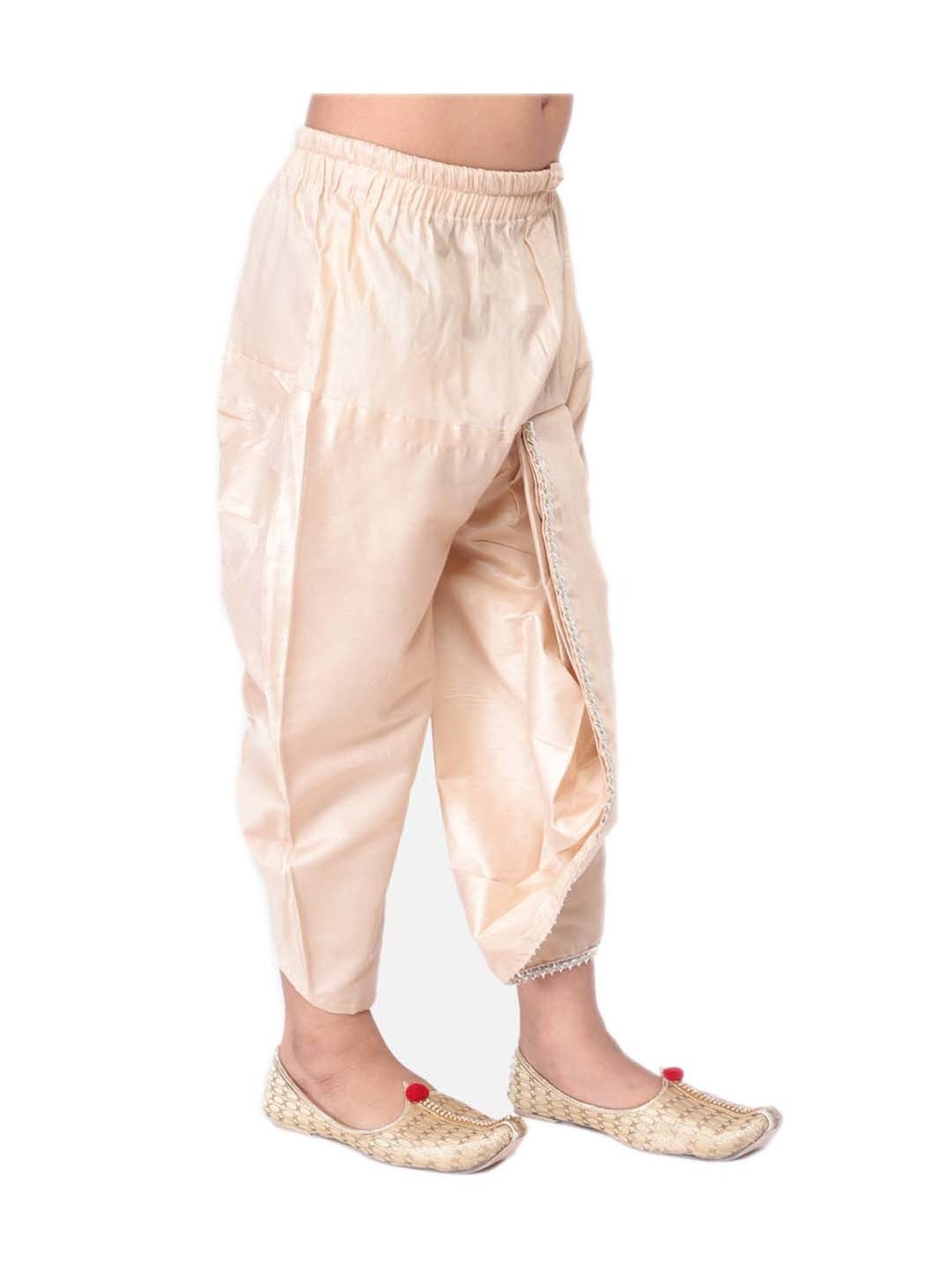 VASTRAMAY Kids Maroon Regular Fit Dhoti
