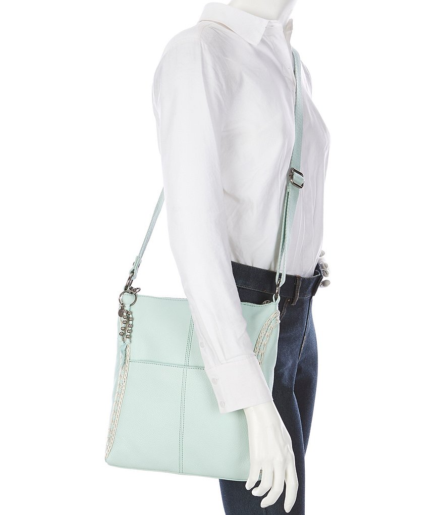 The Sak Lucia Leather Hand-Crochet Crossbody Bag