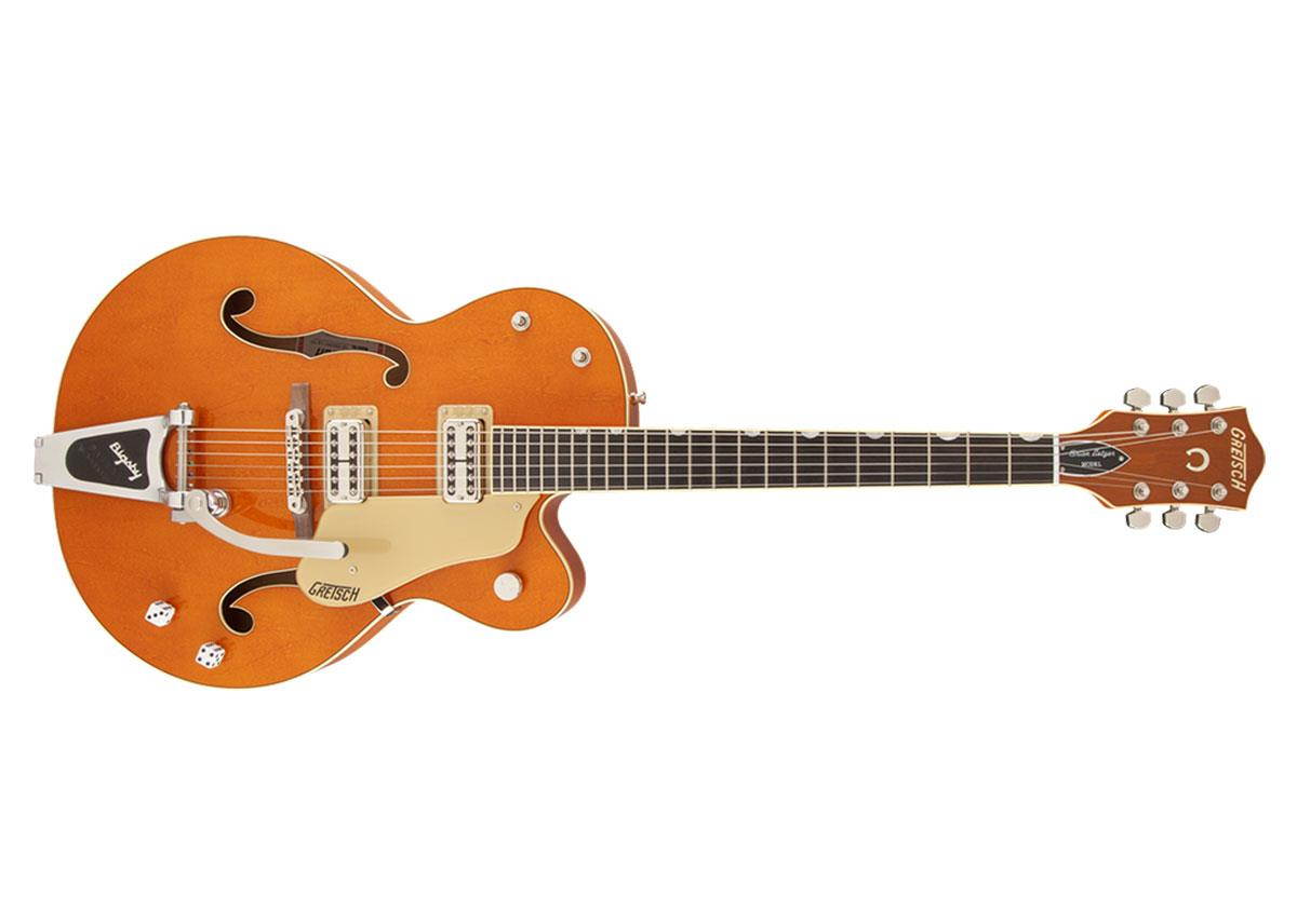 Gretsch G6120SSLVO Brian Setzer Nashville Guitar, Vintage Orange Lacquer