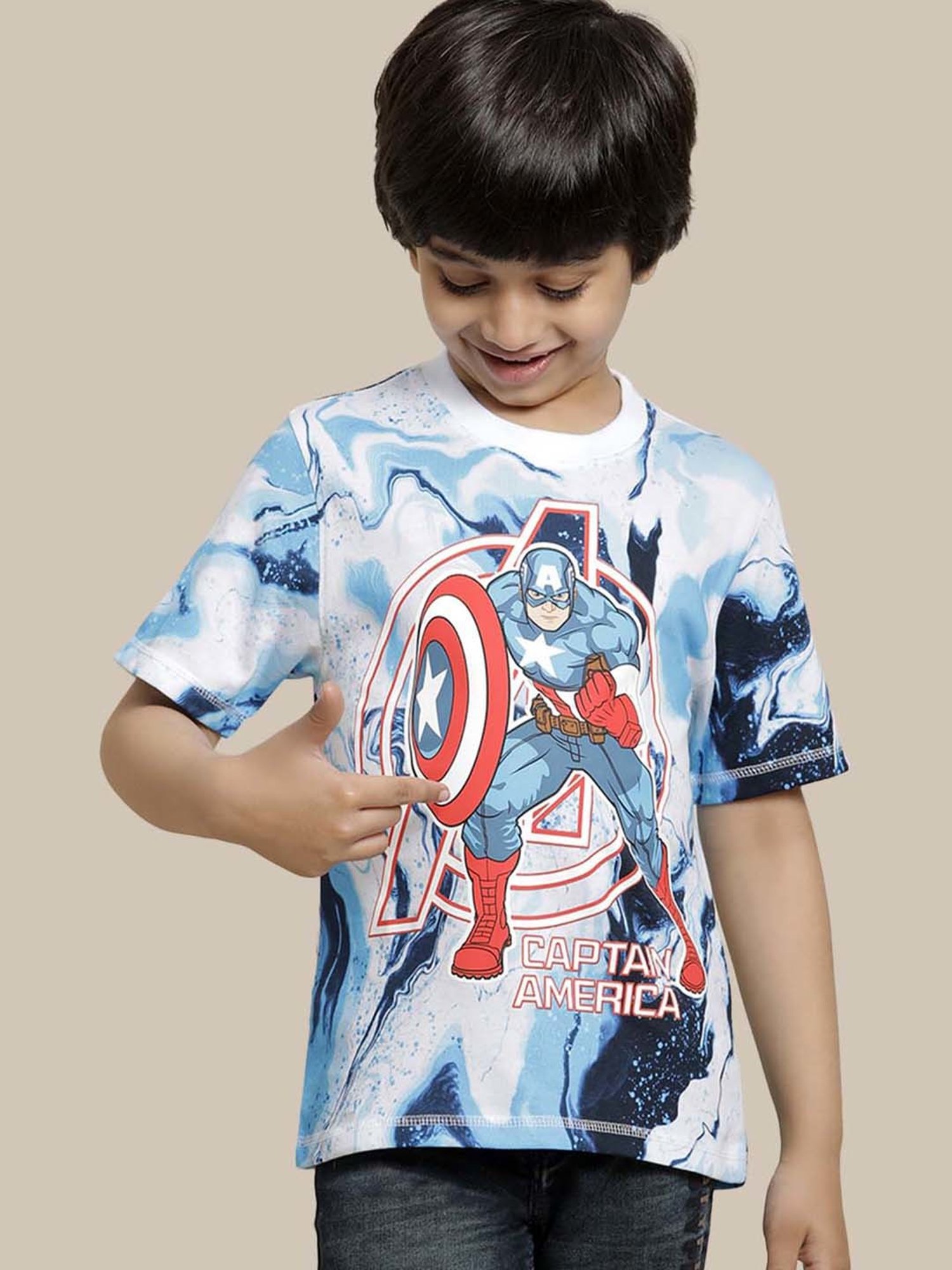 Kidsville Multicolor Cotton Printed T-Shirt