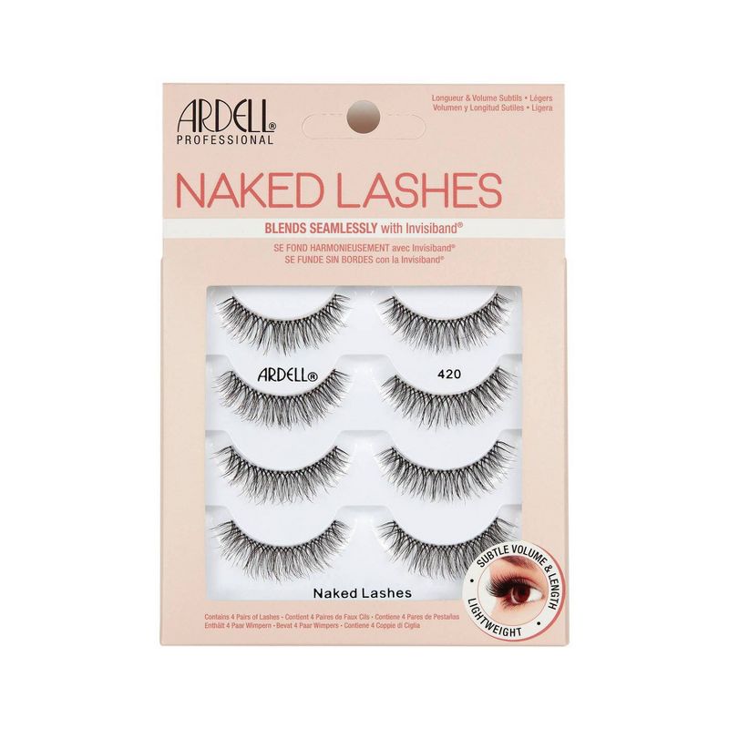 Ardell Naked 420 False Eyelashes - Black - 4pr