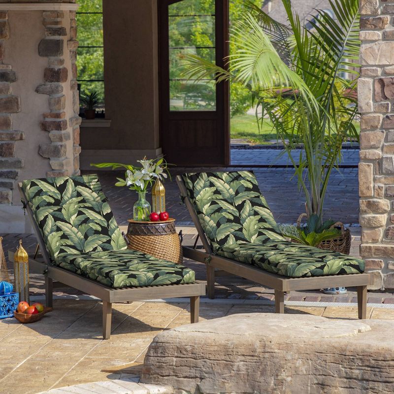 Cebu Cartridge Outdoor Chaise Cushion Onyx - Arden Selections