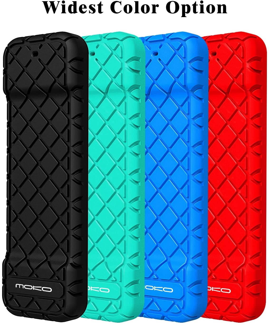 MoKo Protective Case Fit Apple TV 4K/4th Gen Remote, Flexible Lightweight Non-Slip-Grip & Secure Silicone Cover Compatible with Apple TV 4K Siri Remote Controller - Green