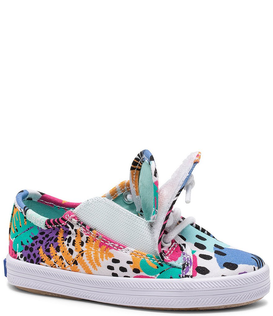 Keds Girls' Kickstart Jr Purple Floral Sneakers (Infant)