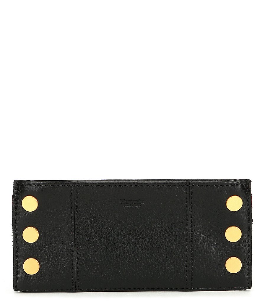 Hammitt 110 North Slim Pebble Leather Studded Rivet Magnetic Wallet